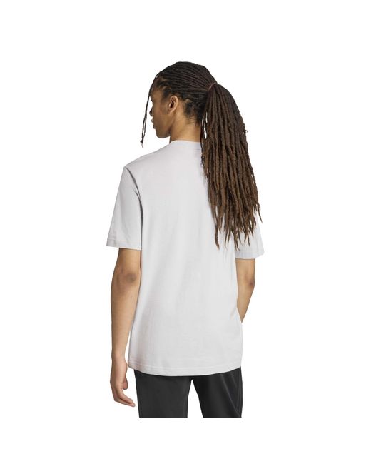 Adidas Blue Graphic Logo T-Shirt for men