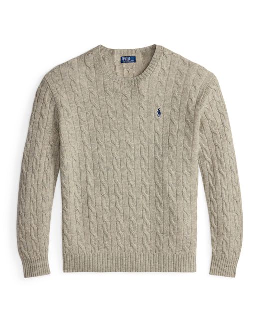 Polo Ralph Lauren Natural Cable Crew Neck Jumper