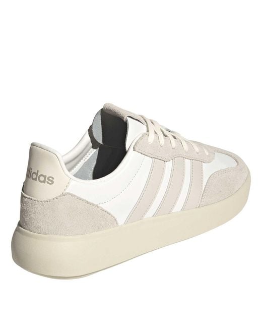 Adidas White Barreda Decode Lux Low-Top Trainers for men