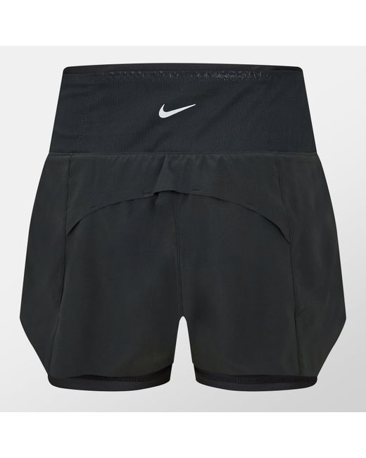 Nike Black Dri-Fit Swift Mid-Rise 3 2-In-1 Shorts