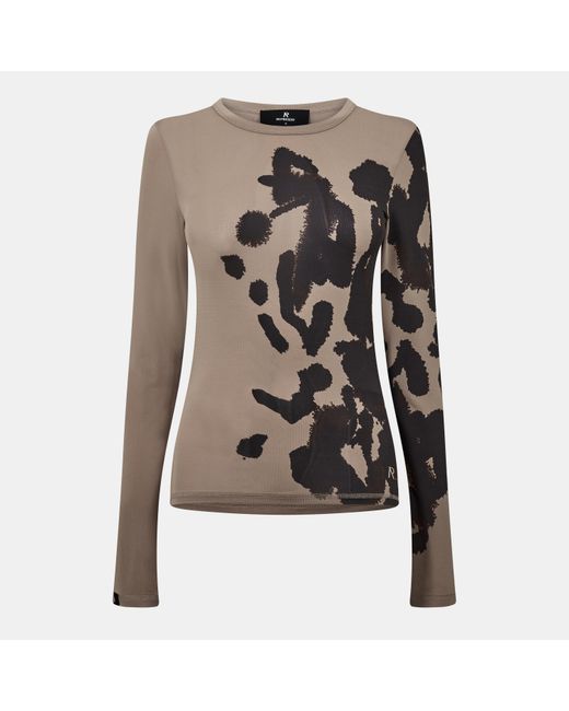 Represent Gray Prowler Cut Out Top