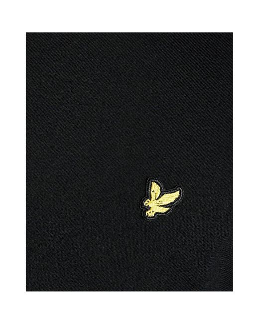 Lyle & Scott Black Cotton Crew Neck T-Shirt for men