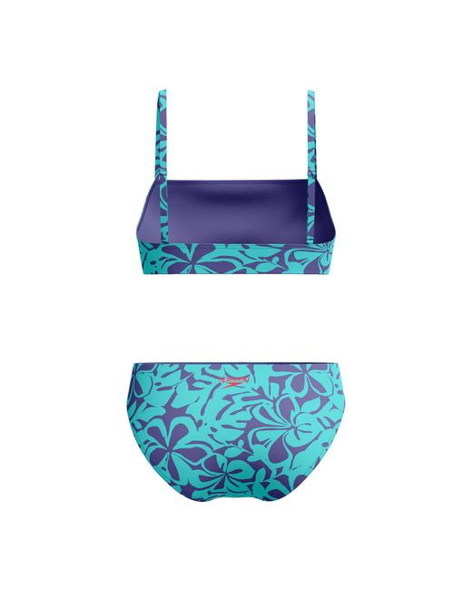 Speedo Blue Printed Adjustable Thinstrap 2 Piece