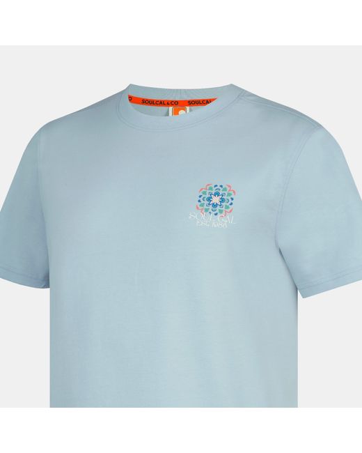 SoulCal & Co California Blue Graphic Print T-Shirt for men