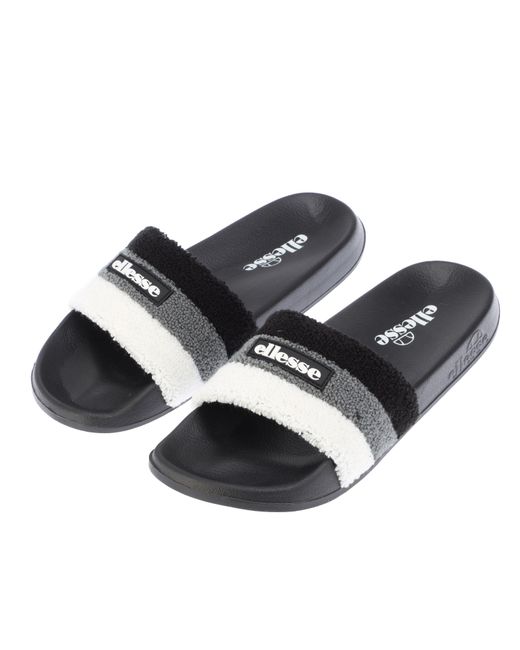 Ellesse Black Triply Pool Slider for men