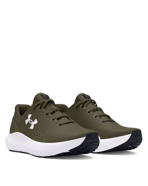 Under Armour Green Charged Surge 4 Running Shoes for men