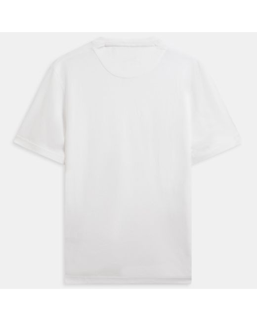 Ted Baker White Ss Slim Soft Touch Tee for men