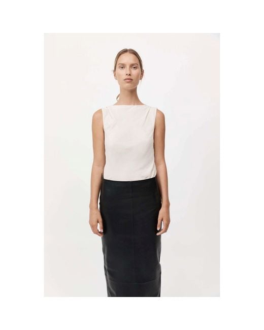 St. Agni Natural Draped Cowl Vest