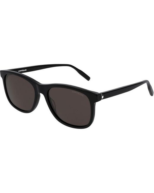 Montblanc Black Square Signature Sunglasses for men