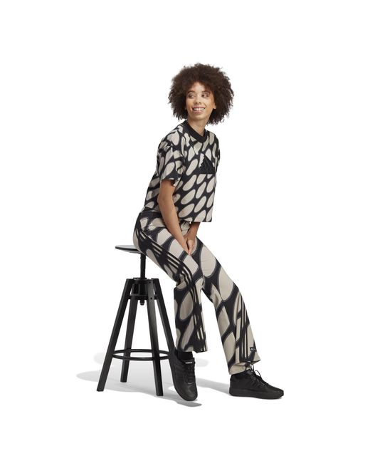 Adidas Black X Marimekko Future Icons Flared Leggings