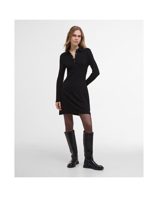 Barbour Blue Chloe Ribbed Mini Dress