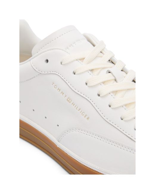 Tommy Hilfiger White Court Trainers for men