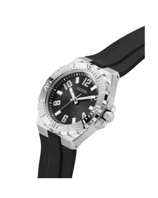 Guess Metallic Analogue Quartz Watch for men