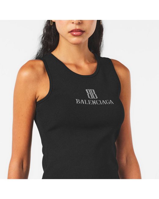 Balenciaga Black Sleeveless Tops