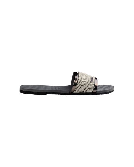 Havaianas Black Hav. You Trancoso Premium Flip Flops