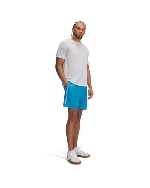 Under Armour Blue Ua Tech Woven Wordmark Shorts for men