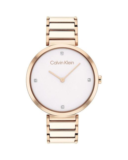 Calvin Klein Metallic Ladies T-bar Watch