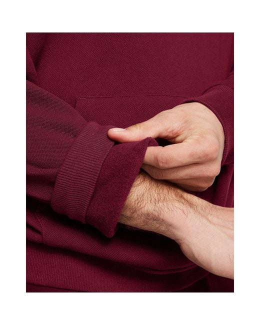 Under Armour Red Rival Fleece Hoodie for men