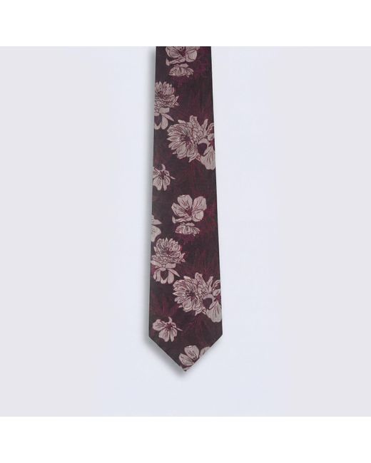 Twisted Tailor Purple Rafe Floral Tie for men