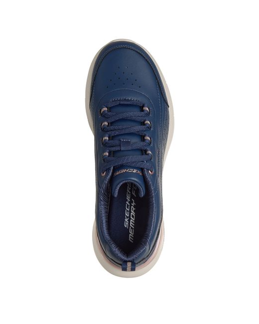 Skechers Blue S Air Dynamight Trainers Navy/rose Gold 6 Uk
