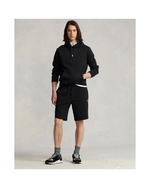 Polo Ralph Lauren Black Double-Knit Tech Hoodie for men