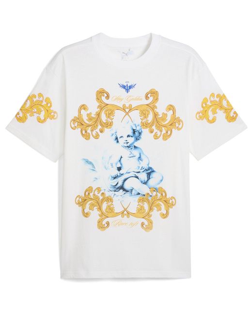 PUMA Blue Oversized T-Shirt for men