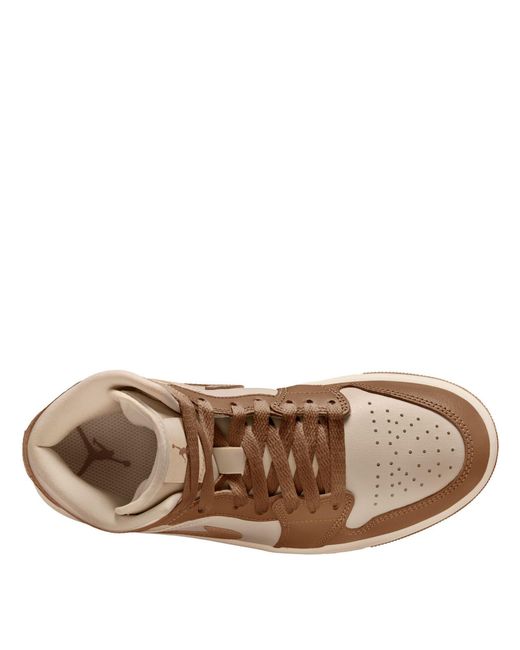 Nike Brown Air Jor 1 Mid Ld64
