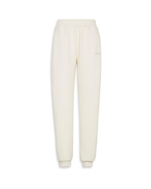 Calvin Klein White Calvin Qultd Joggers Ld54