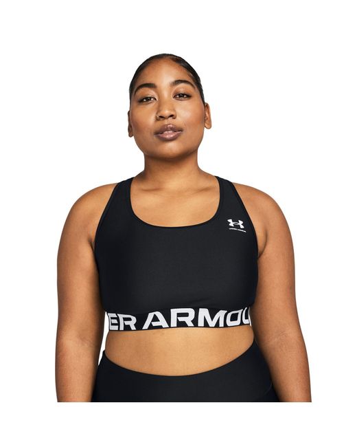 Under Armour Black Heatgear Authentics Medium Support Sports Bra