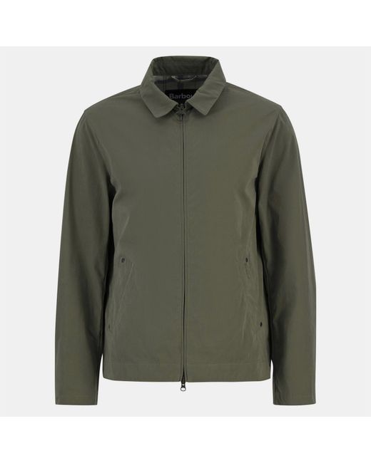 Barbour Green Fernport Lightweight Weather-Resistant Coach Jacket for men