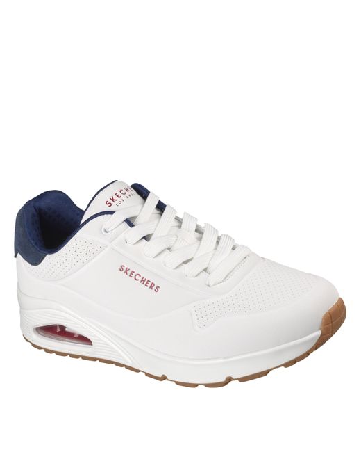 Skechers White Uno Stand On Air Trainers for men