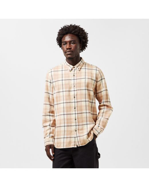 Timberland Natural Long-Sleeve Check Patterned Shirt for men
