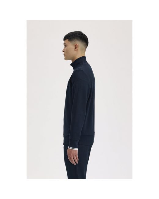 Fred Perry Blue Fredperry Half Zip Top for men