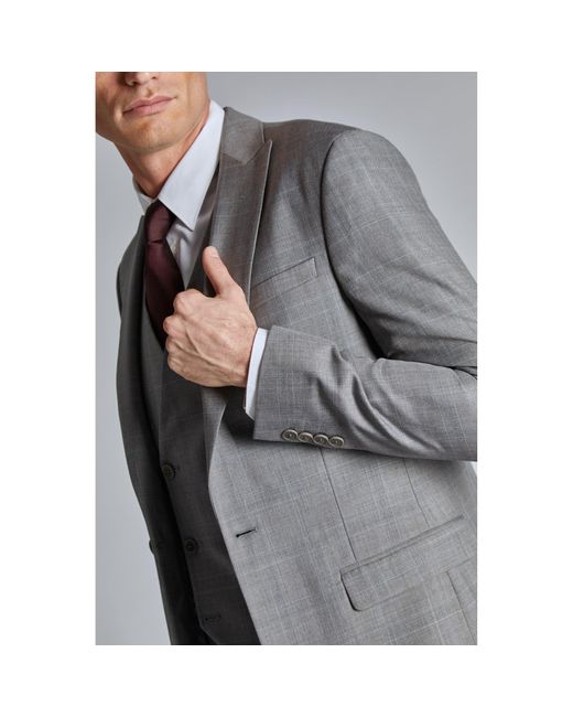 Ted Baker Blue Indus Check Slim Fit Suit Jacket for men
