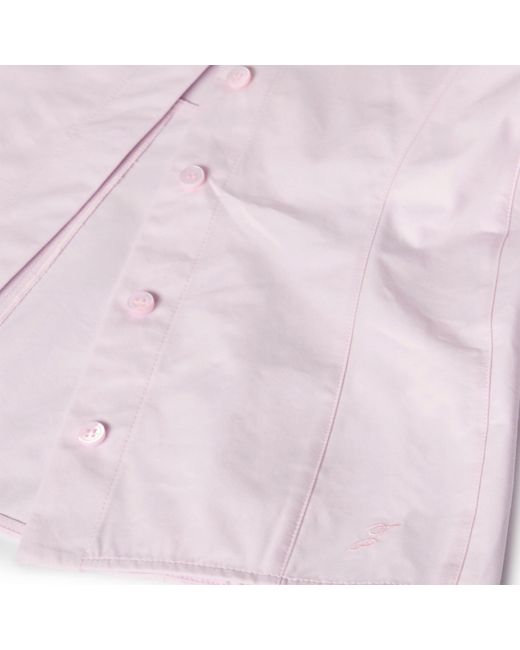 Jacquemus Purple Plain Short Sleeve Shirt