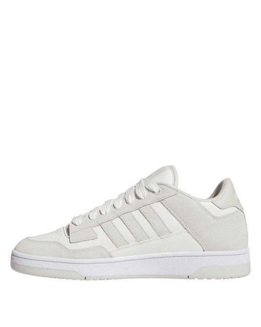 Adidas White Rapid Court Low Trainers for men