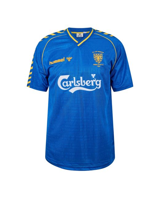 Team Blue Hummel Wimbledon Home Shirt 1998/89 for men