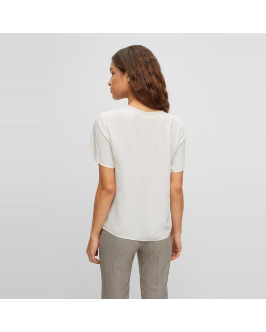Boss White Ilyeana Regular Fit T-Shirt