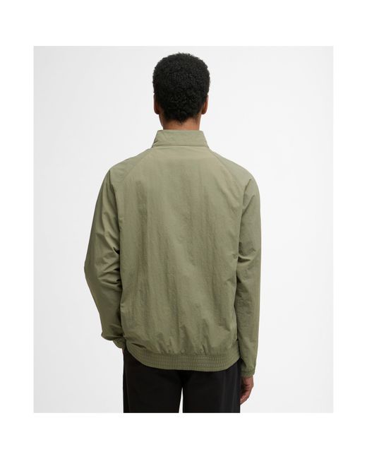 Barbour Green Royston Hooded Long Sleeve Hip Length Rain Anorak for men