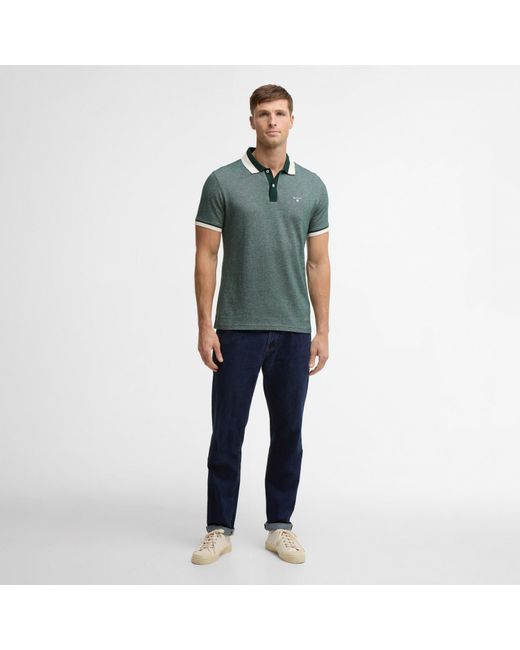 Barbour Green Helwith Polo Shirt for men
