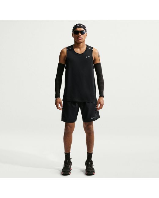 Nike Black Miler 7 Performance Running Shorts for men