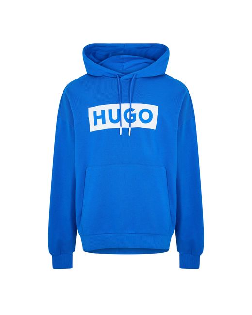 HUGO Blue Nalves Short Sleeve Polo Shirt for men