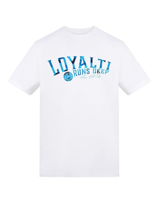 Loyalti White Printed Adults Tee
