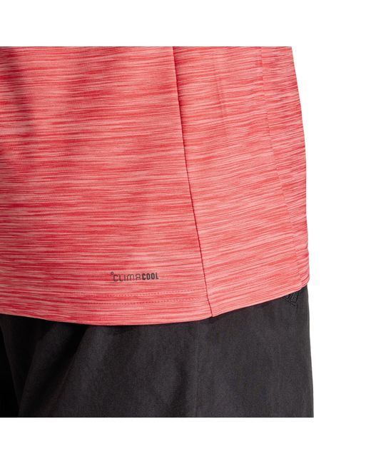 Adidas Pink Train Essentials Stretch Training T-Shirt for men