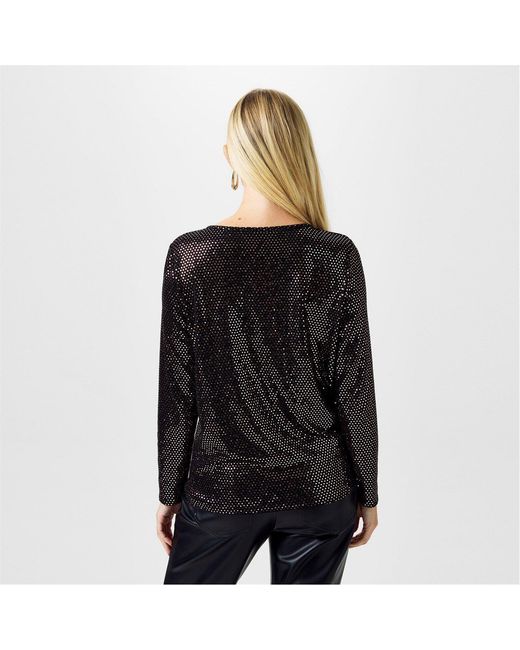 Biba Black Sparkle Top