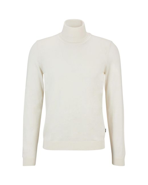 Boss White Musso P Crew Sweatshirt for men