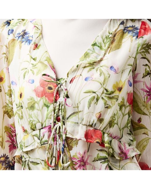 French Connection White Fc Monica Long-Sleeve Blouse