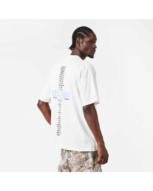 Represent White Rep Golden Tour Oversized T-Shirt for men