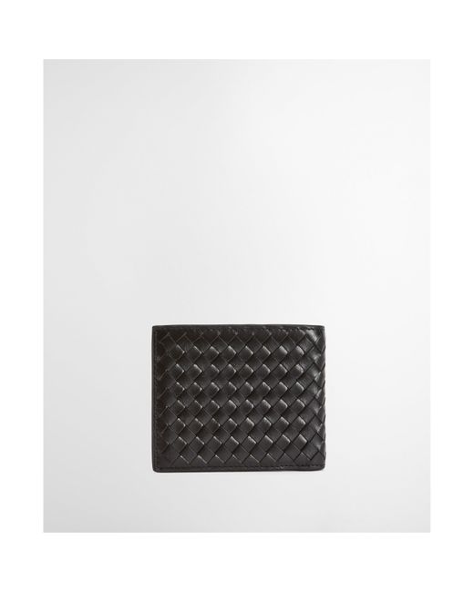 Barbour Black Farne Woven Leather Wallet for men