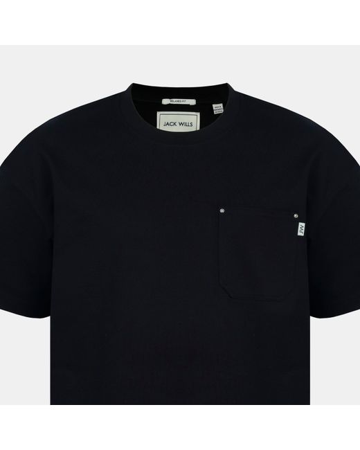 Jack Wills Black Oversized T-Shirt for men